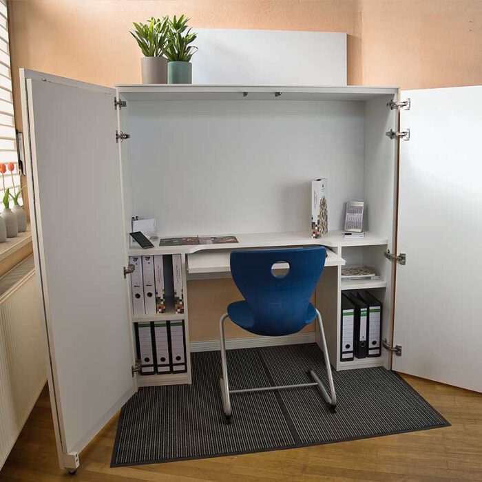 Ausschwenk-Segment CLEVER für Homebox Front offen - Homeoffice-auf-Mass