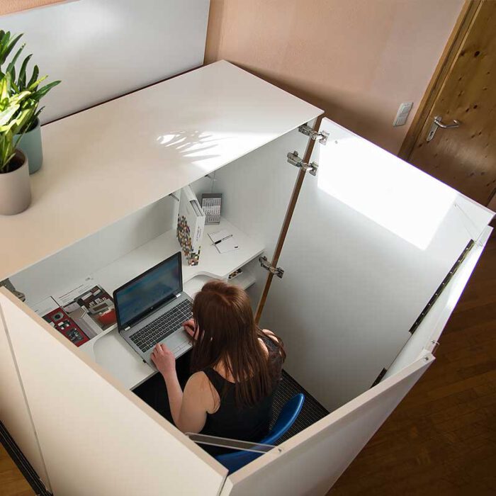 Ausschwenk-Segment CLEVER für HomeBox Privatshäre - Homeoffice auf Mass