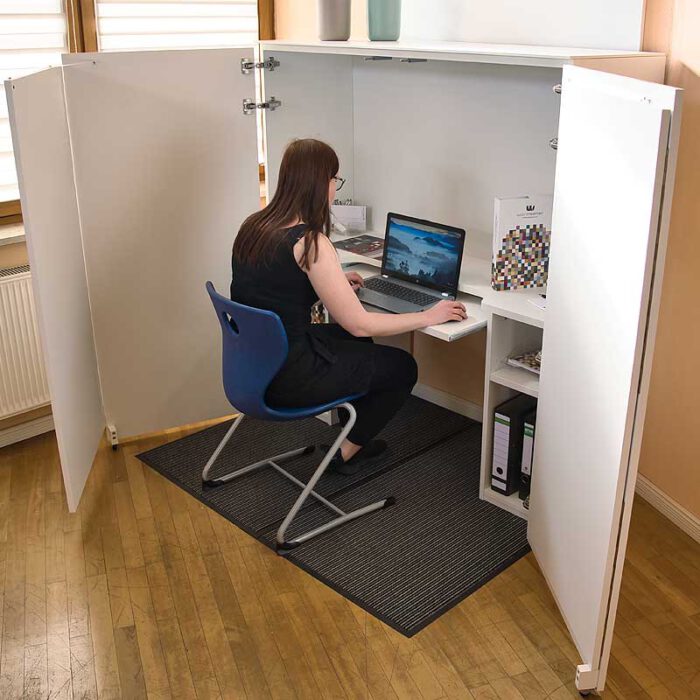 Ausschwenk-Segment CLEVER für HomeBox offen - Homeoffice auf Mass