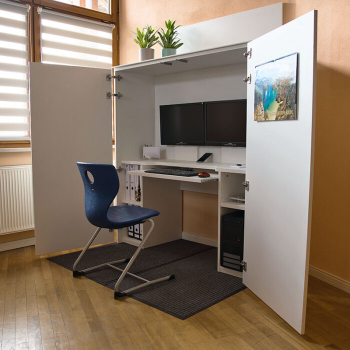 HomeBox - Home-Office im Schrank - Arbeitsplatz