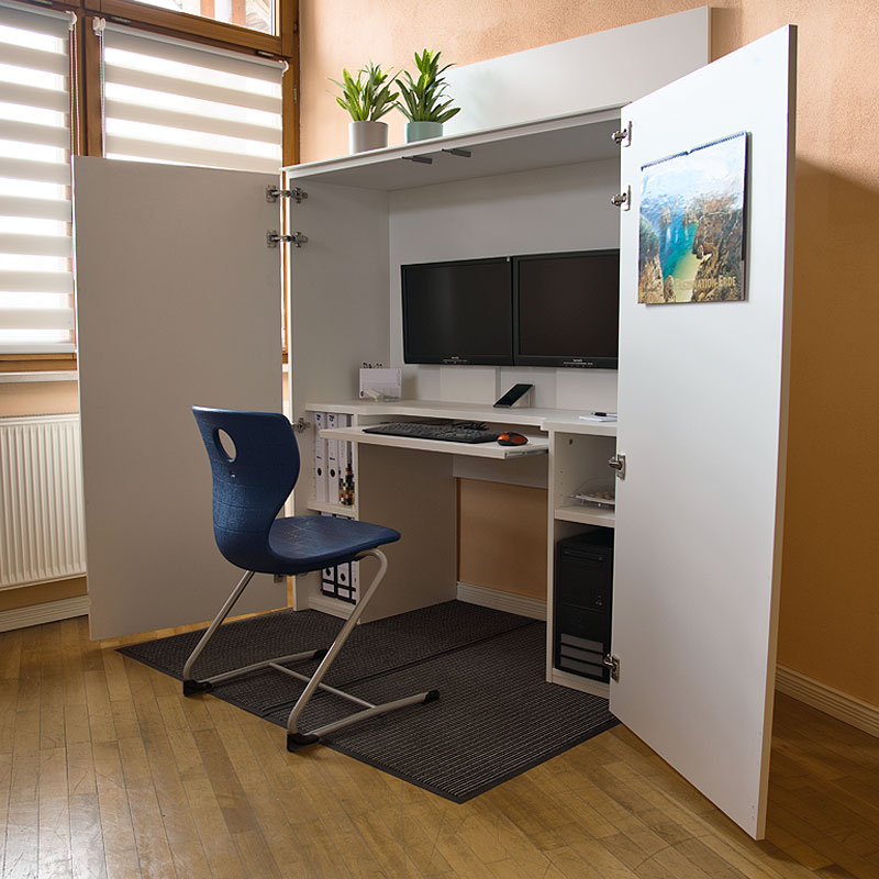 Homebox - Homeoffice im Schrank - Arbeitsplatz