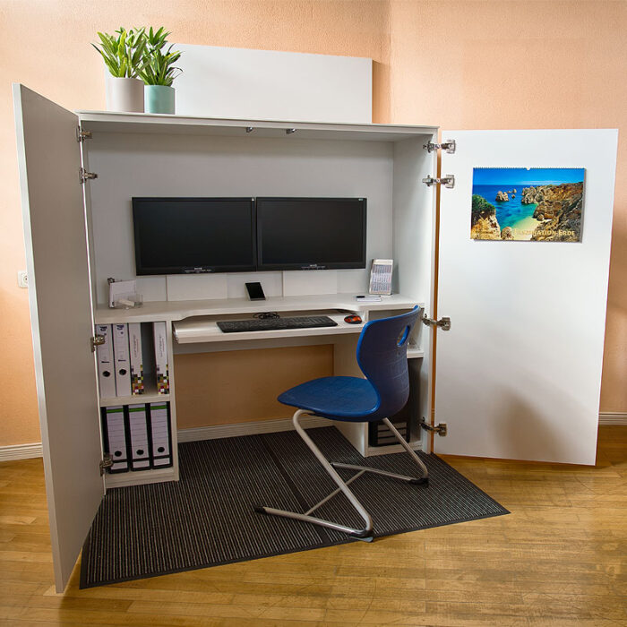 HomeBox - Home-Office im Schrank - Funktionales Design