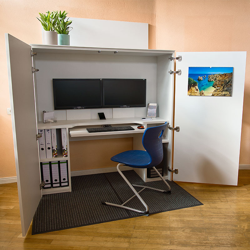 HomeBox - Home-Office im Schrank - Funktionales Design