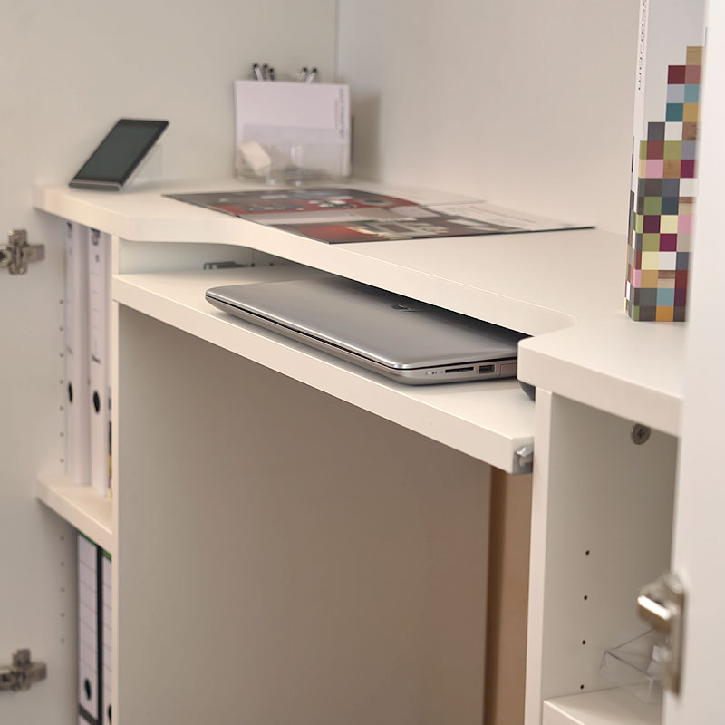 HomeBox - Home-Office im Schrank - Platz für den Laptop