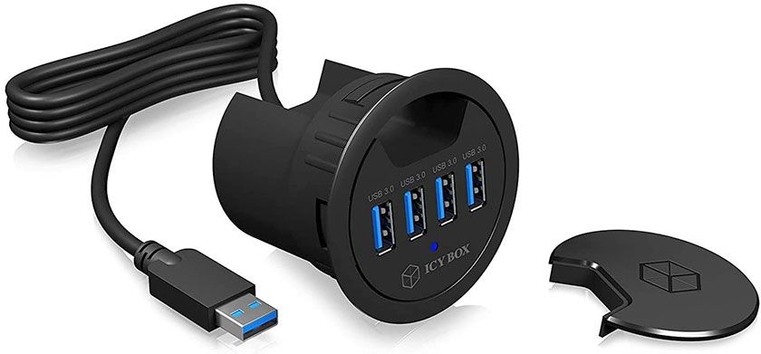 USB 3.0 Tisch-Hub, IB-Hub1403 für Homebox 140 und 160 - Homeoffice auf Mass